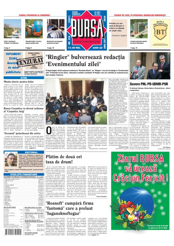 Ediţia din 24.12.2004
