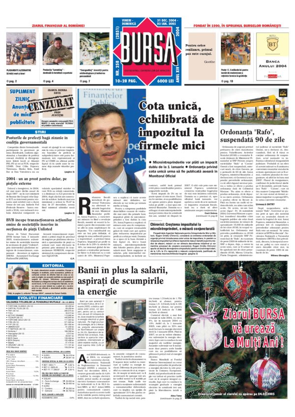 Ediţia din 31.12.2004
