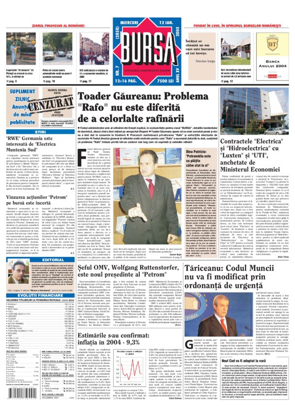 Ediţia din 12.01.2005