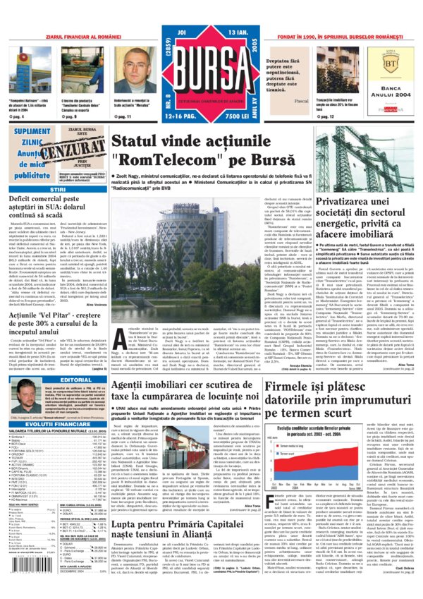Ediţia din 13.01.2005