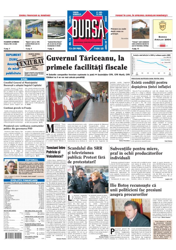 Ediţia din 21.01.2005