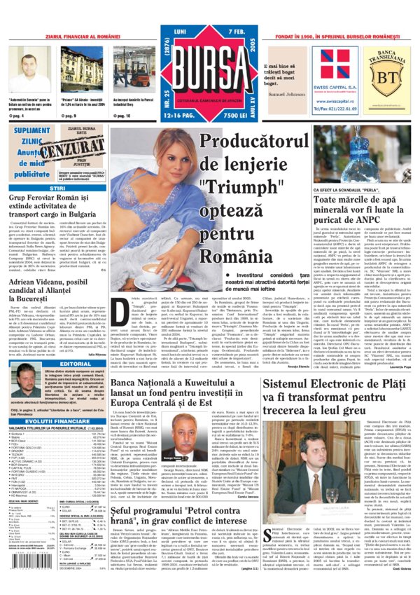 Ediţia din 07.02.2005
