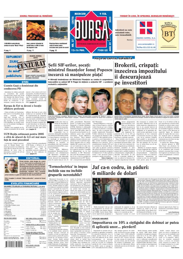 Ediţia din 09.02.2005