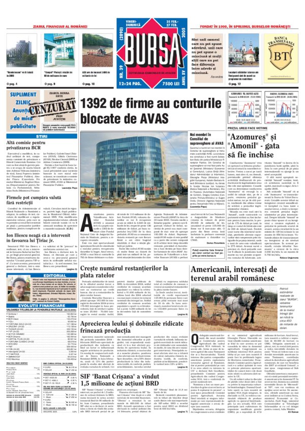 Ediţia din 25.02.2005