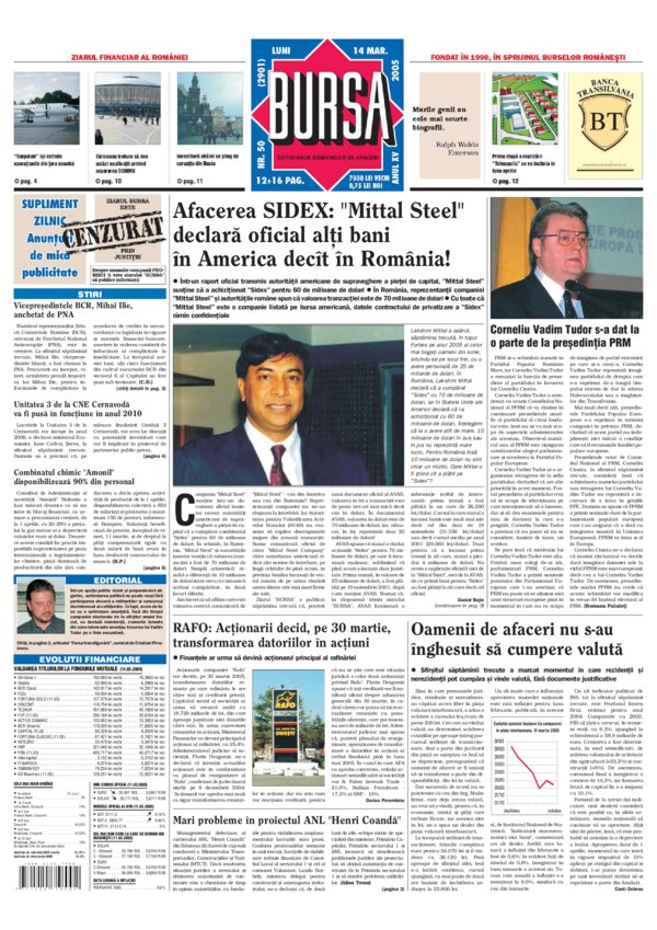 Ediţia din 14.03.2005