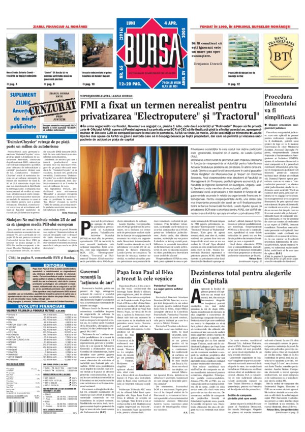 Ediţia din 04.04.2005