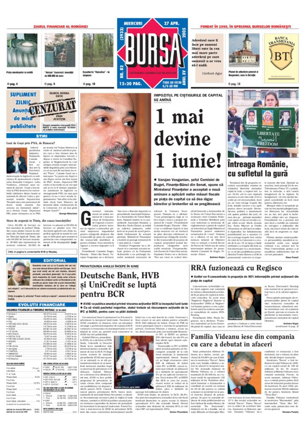 Ediţia din 01.05.2025
