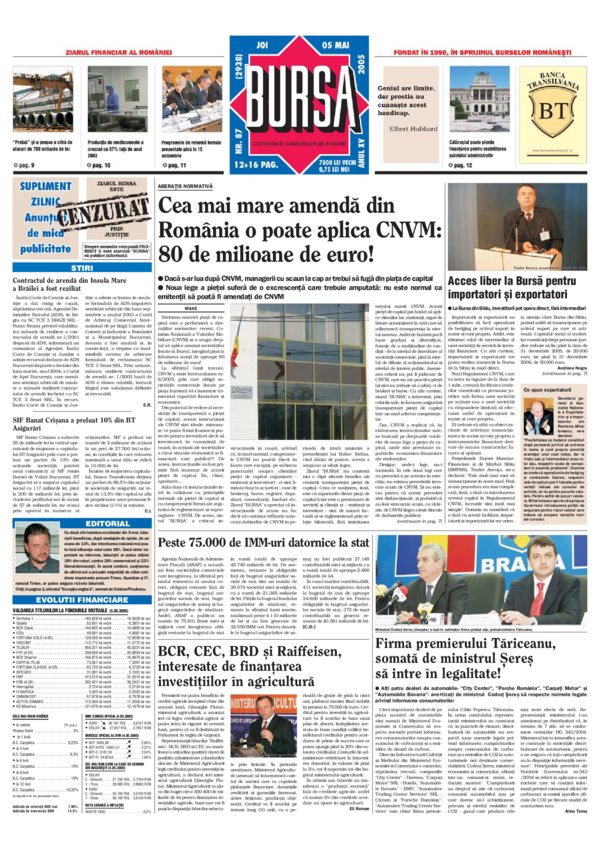 Ediţia din 01.05.2025