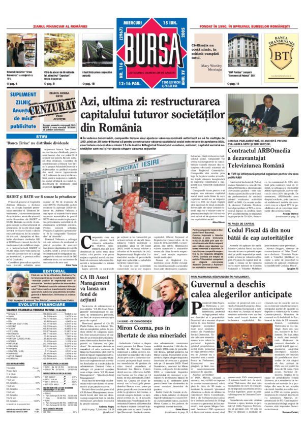 Ediţia din 01.05.2025