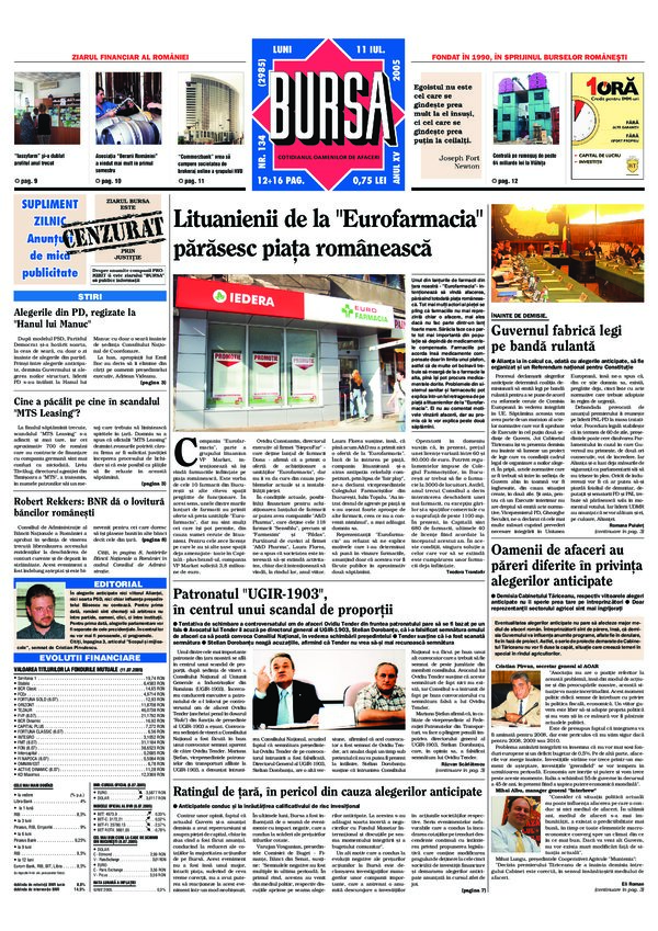 Ediţia din 29.07.2026