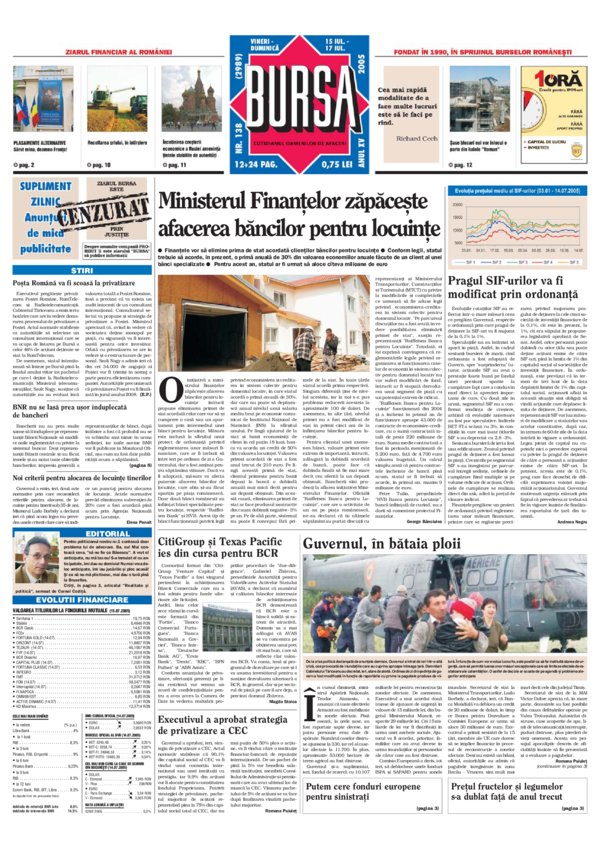 Ediţia din 15.07.2005