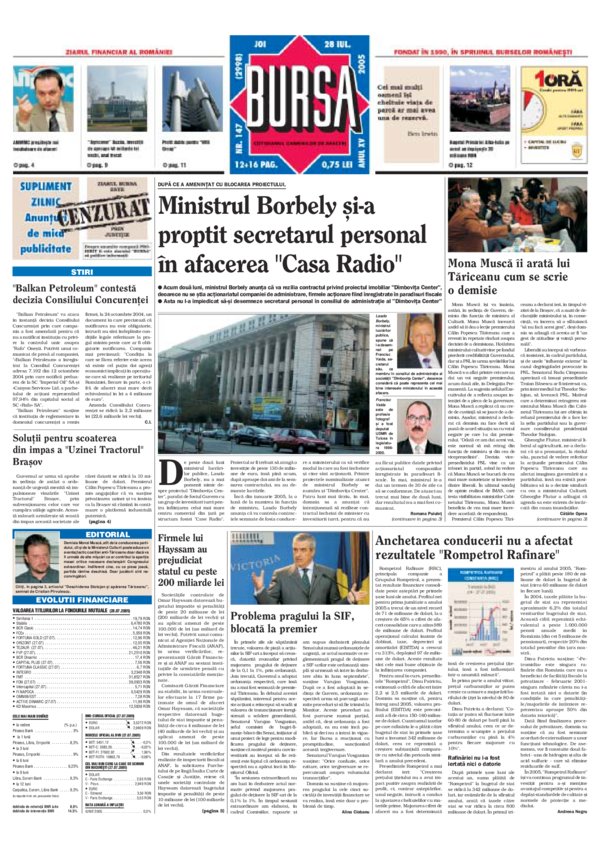 Ediţia din 28.07.2005