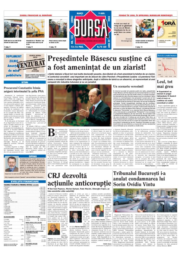 Ediţia din 09.08.2005