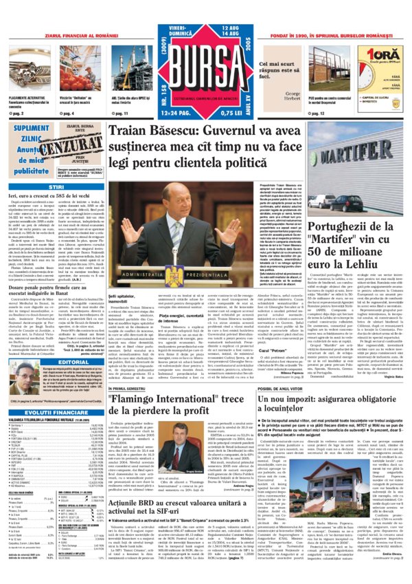 Ediţia din 12.08.2005