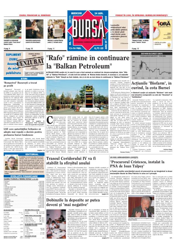 Ediţia din 24.08.2005