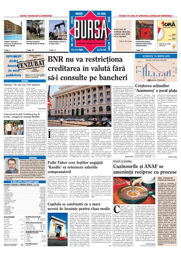 Ediţia din 30.08.2005