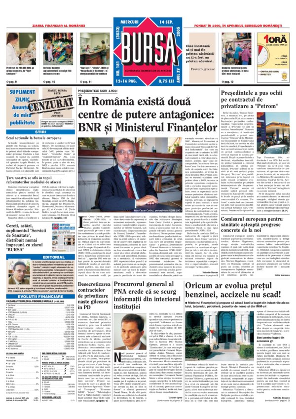Ediţia din 14.09.2005