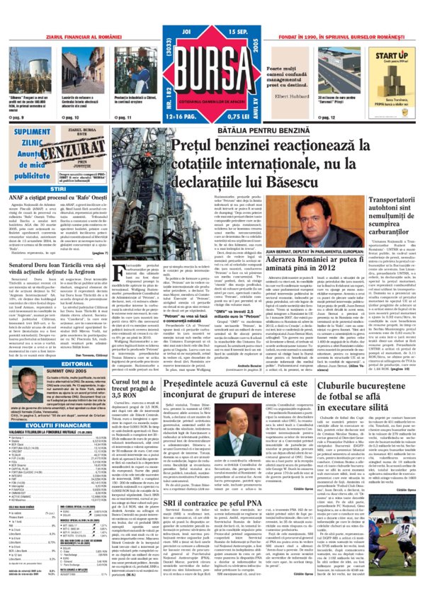 Ediţia din 15.09.2005