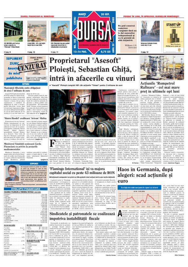 Ediţia din 20.09.2005
