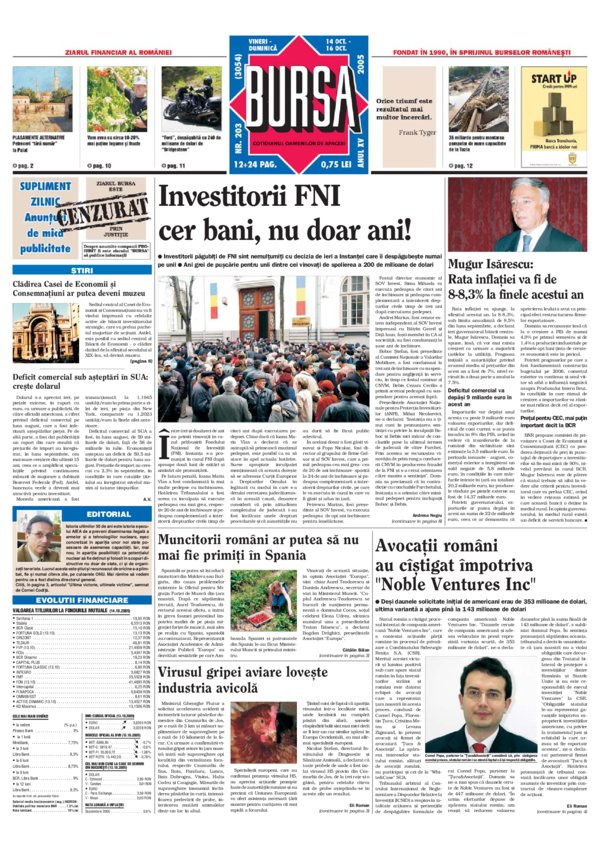 Ediţia din 14.10.2005