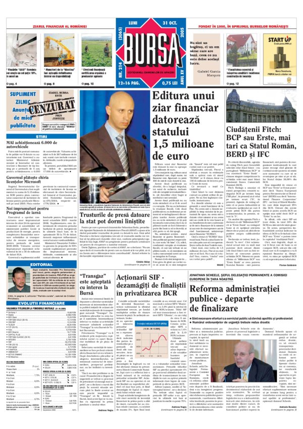 Ediţia din 31.10.2005