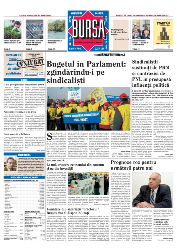 Ediţia din 16.11.2005