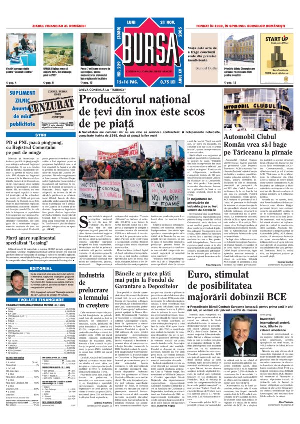Ediţia din 21.11.2005