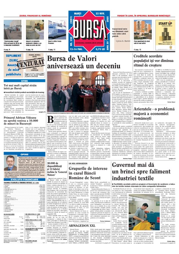 Ediţia din 22.11.2005