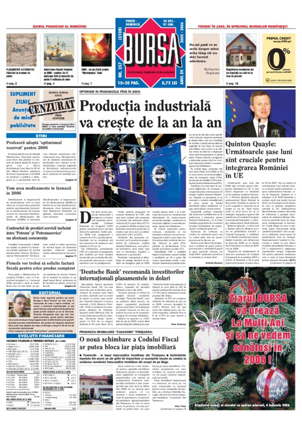 Ediţia din 30.12.2005