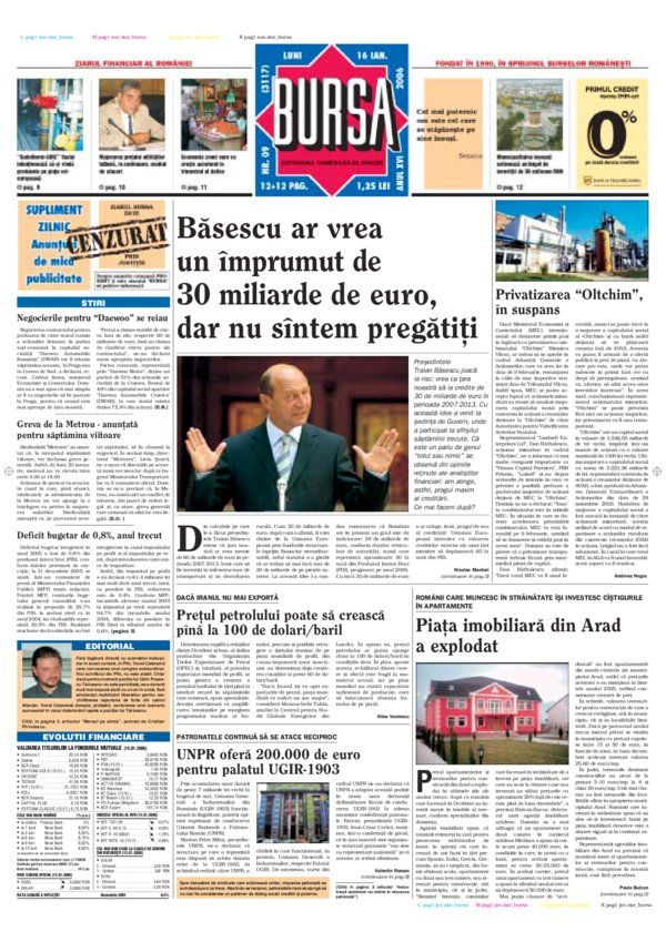 Ediţia din 16.01.2006