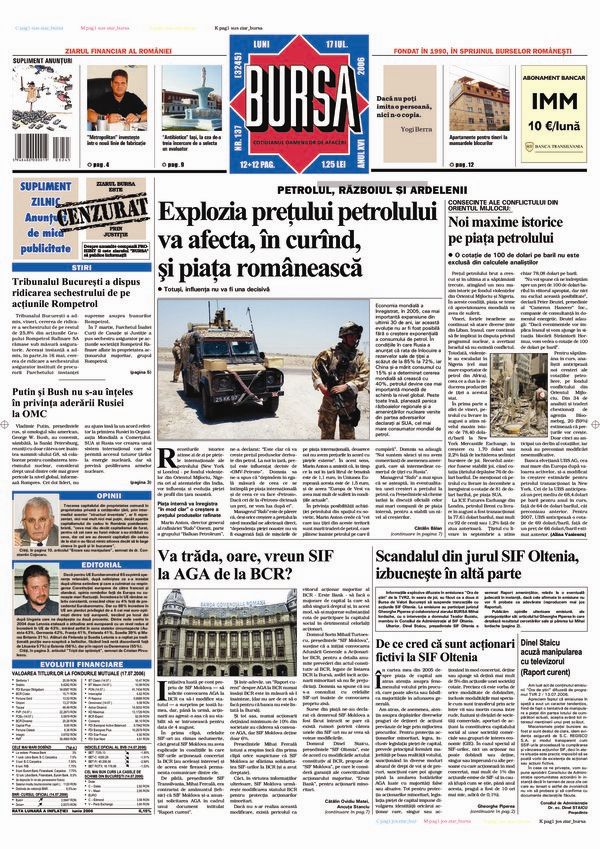Ediţia din 17.07.2026