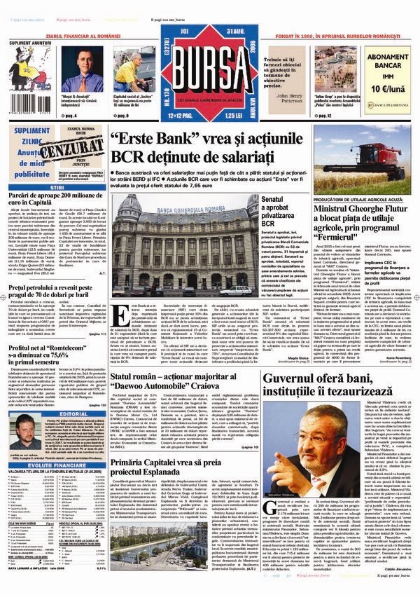 Ediţia din 31.08.2006