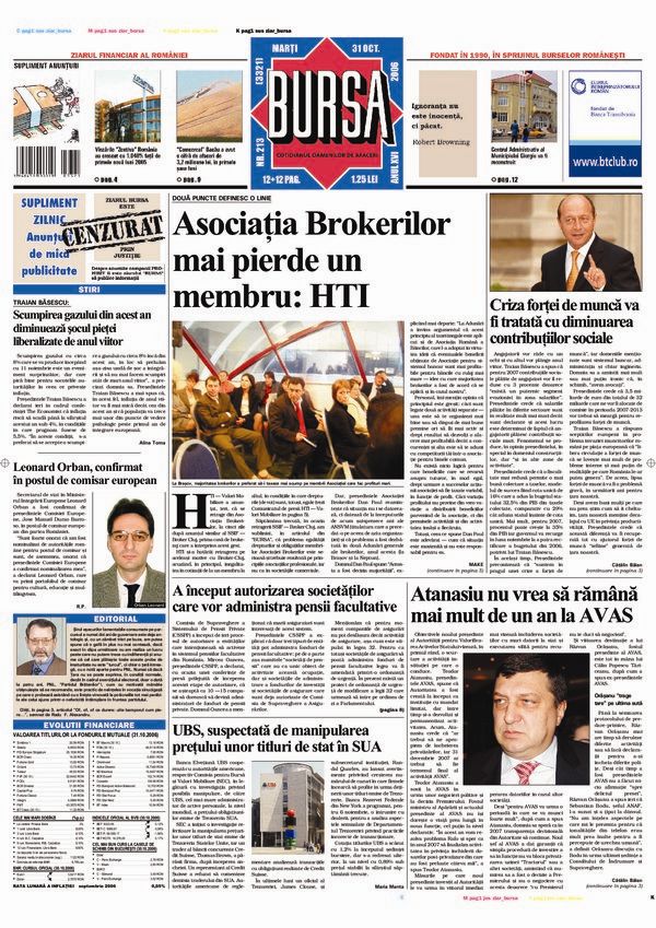 Ediţia din 31.10.2006