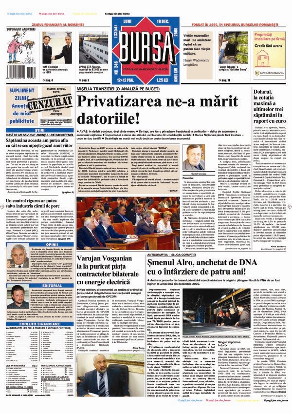 Ediţia din 18.12.2006