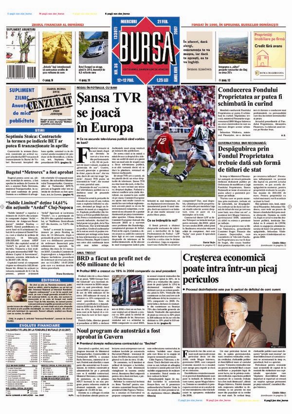Ediţia din 21.02.2007