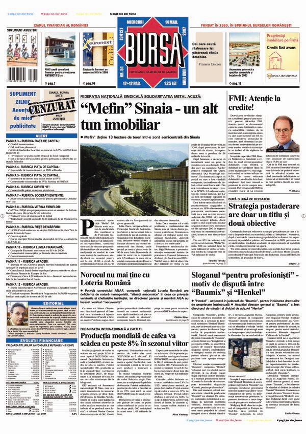 Ediţia din 14.03.2007
