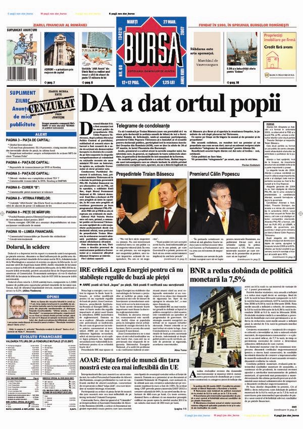 Ediţia din 27.03.2007