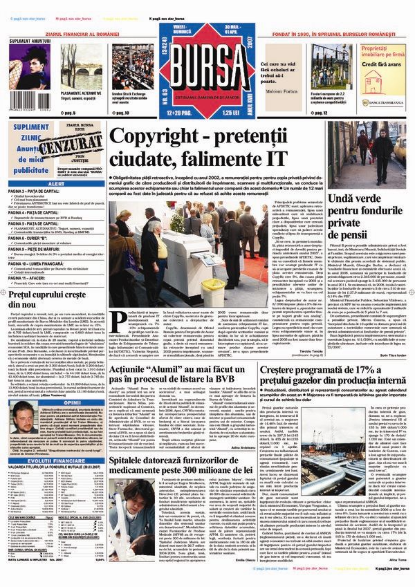Ediţia din 30.03.2007