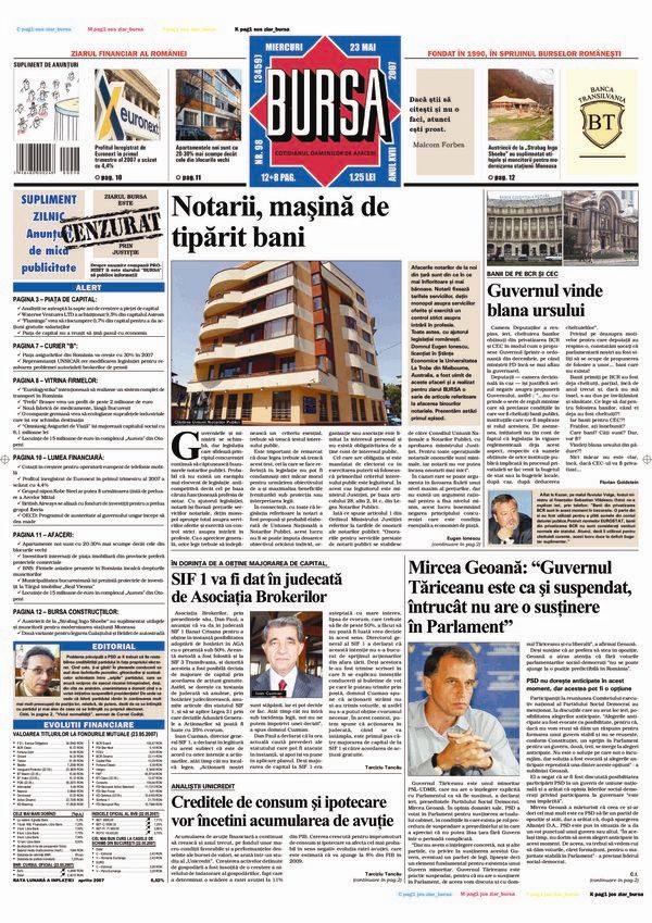 Ediţia din 23.05.2007