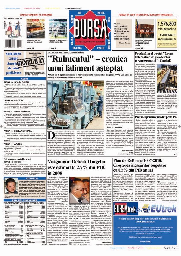Ediţia din 26.07.2007