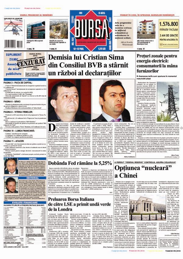 Ediţia din 09.08.2007