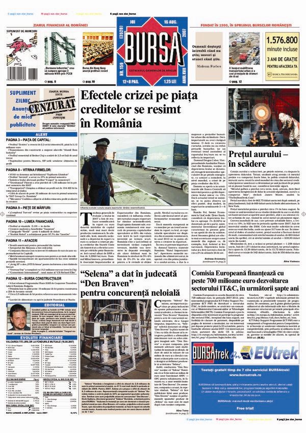 Ediţia din 16.08.2007
