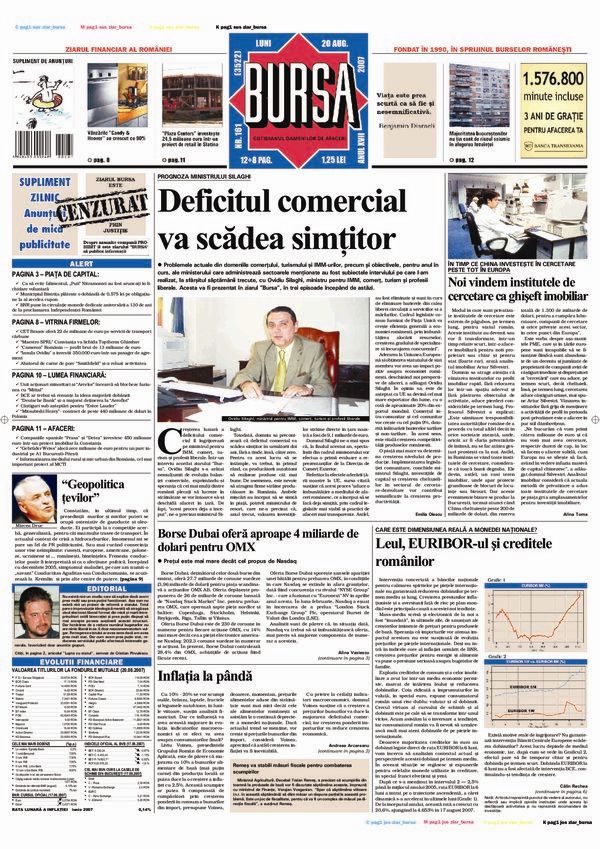 Ediţia din 20.08.2007