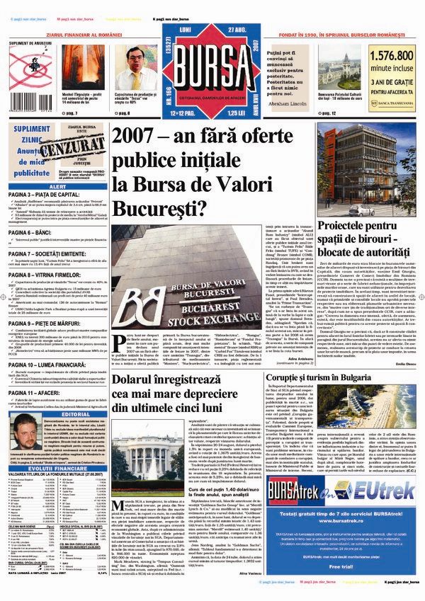 Ediţia din 27.08.2007