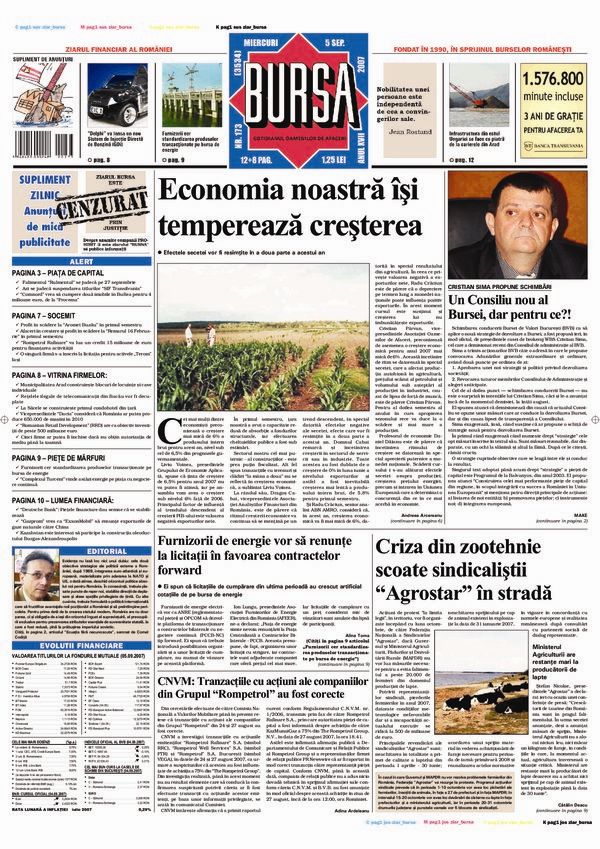 Ediţia din 05.09.2007