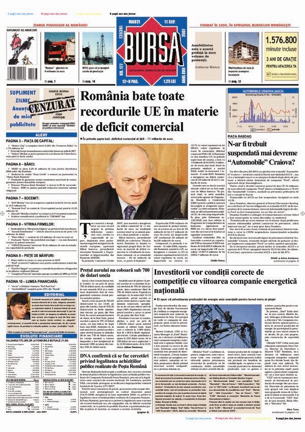 Ediţia din 11.09.2007