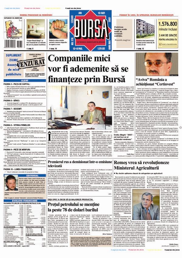 Ediţia din 13.09.2007
