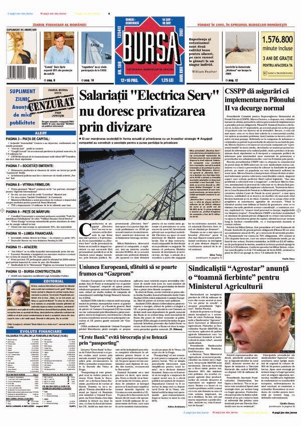 Ediţia din 14.09.2007
