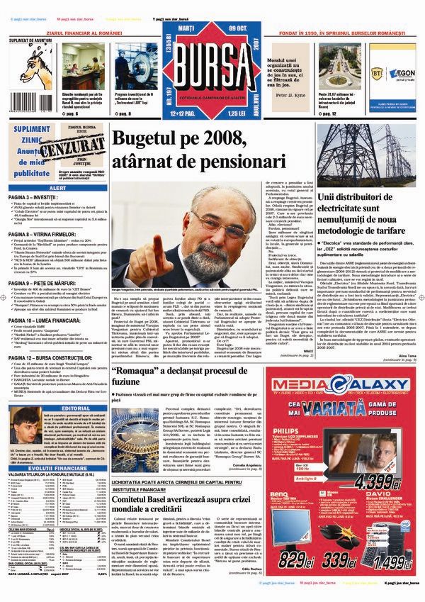 Ediţia din 09.10.2007