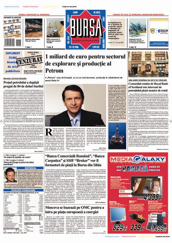 Ediţia din 15.10.2007